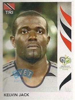 Kelvin Jack Trinidad and Tobago samolepka Panini World Cup 2006 #133