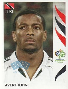 Avery John Trinidad and Tobago samolepka Panini World Cup 2006 #135