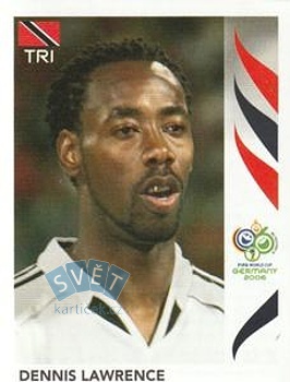Dennis Lawrence Trinidad and Tobago samolepka Panini World Cup 2006 #137