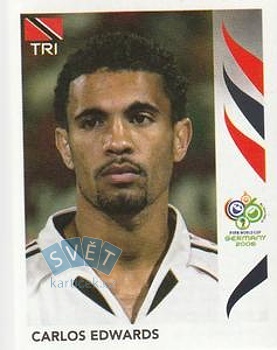 Carlos Edwards Trinidad and Tobago samolepka Panini World Cup 2006 #140