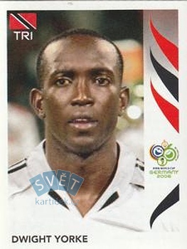 Dwight Yorke Trinidad and Tobago samolepka Panini World Cup 2006 #148
