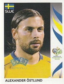 Alexander Ostlund Sweden samolepka Panini World Cup 2006 #157