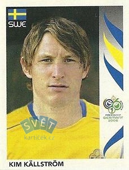Kim Kallstrom Sweden samolepka Panini World Cup 2006 #159
