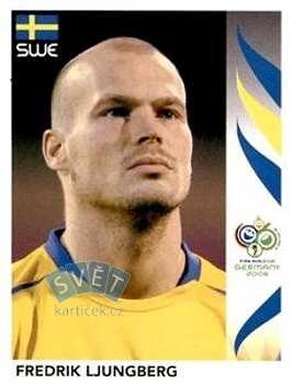 Fredrik Ljungberg Sweden samolepka Panini World Cup 2006 #161