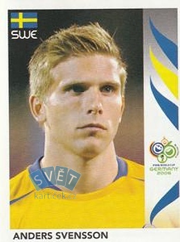 Anders Svensson Sweden samolepka Panini World Cup 2006 #162