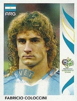 Fabricio Coloccini Argentina samolepka Panini World Cup 2006 #173