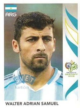Walter Adrian Samuel Argentina samolepka Panini World Cup 2006 #175