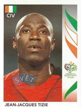Jean-Jacques Tizie Cote D'Ivoire samolepka Panini World Cup 2006 #190