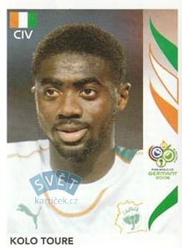 Kolo Toure Cote D'Ivoire samolepka Panini World Cup 2006 #195