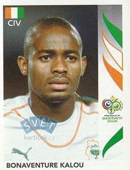 Bonaventure Kalou Cote D'Ivoire samolepka Panini World Cup 2006 #198