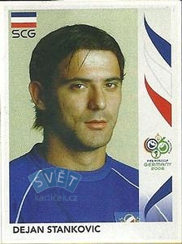 Dejan Stankovic Serbia and Montenegro samolepka Panini World Cup 2006 #220