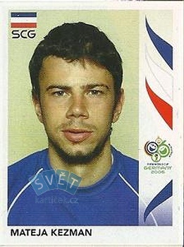Mateja Kezman Serbia and Montenegro samolepka Panini World Cup 2006 #222