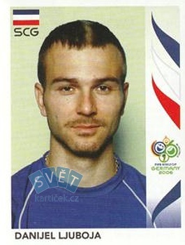 Danijel Ljuboja Serbia and Montenegro samolepka Panini World Cup 2006 #223