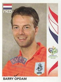 Barry Opdam Netherlands samolepka Panini World Cup 2006 #233