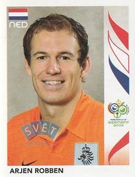 Arjen Robben Netherlands samolepka Panini World Cup 2006 #240