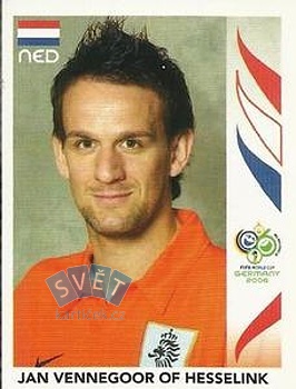 Jan Vennegoor Of Hesselink Netherlands samolepka Panini World Cup 2006 #243