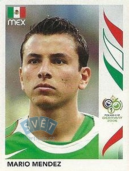 Mario Mendez Mexico samolepka Panini World Cup 2006 #248