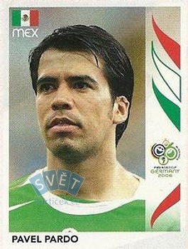 Pavel Pardo Mexico samolepka Panini World Cup 2006 #249