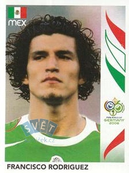 Francisco Rodriguez Mexico samolepka Panini World Cup 2006 #250