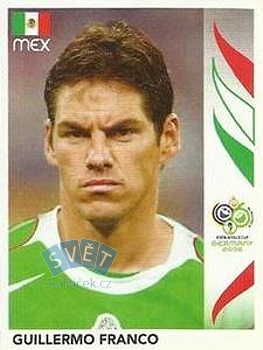 Guillermo Franco Mexico samolepka Panini World Cup 2006 #252
