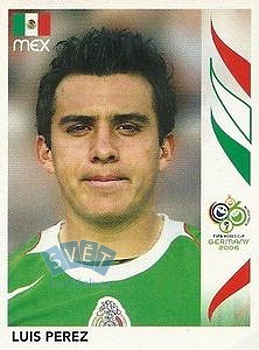 Luis Perez Mexico samolepka Panini World Cup 2006 #256