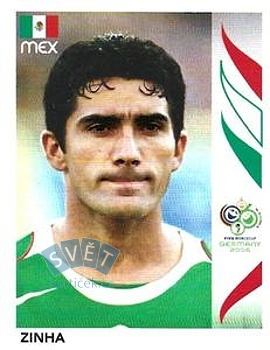 Zinha Mexico samolepka Panini World Cup 2006 #258