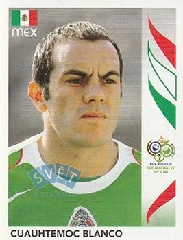 Cuauhtemoc Blanco Mexico samolepka Panini World Cup 2006 #259