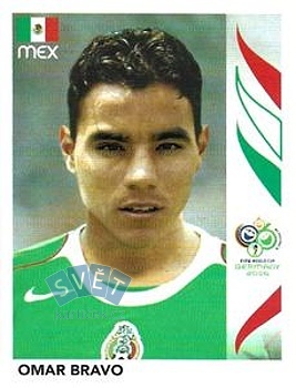 Omar Bravo Mexico samolepka Panini World Cup 2006 #261