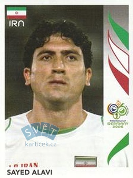 Sayed Alavi Iran samolepka Panini World Cup 2006 #266