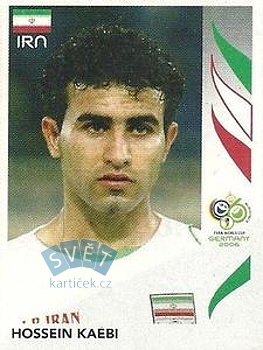 Hossein Kaebi Iran samolepka Panini World Cup 2006 #268