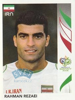 Rahman Rezaei Iran samolepka Panini World Cup 2006 #270