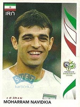 Moharram Navidkia Iran samolepka Panini World Cup 2006 #275