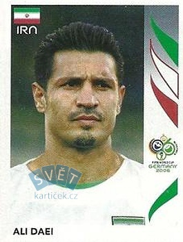 Ali Daei Iran samolepka Panini World Cup 2006 #278