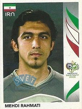 Mehdi Rahmati Iran samolepka Panini World Cup 2006 #281