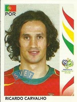 Ricardo Carvalho Portugal samolepka Panini World Cup 2006 #290
