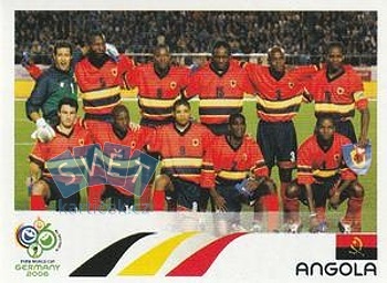 Team Photo Angola samolepka Panini World Cup 2006 #302