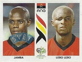 Jamba/Lebo Lebo Angola samolepka Panini World Cup 2006 #304