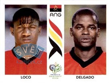 Loco/Delgado Angola samolepka Panini World Cup 2006 #305