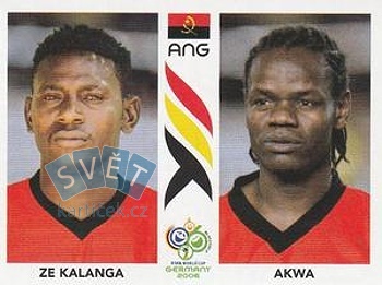 Ze Kalanga/Akwa Angola samolepka Panini World Cup 2006 #308