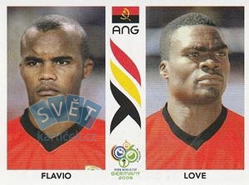 Flavio/Love Angola samolepka Panini World Cup 2006 #309