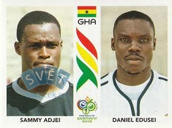 Sammy Adjei/Daniel Edusei Ghana samolepka Panini World Cup 2006 #313