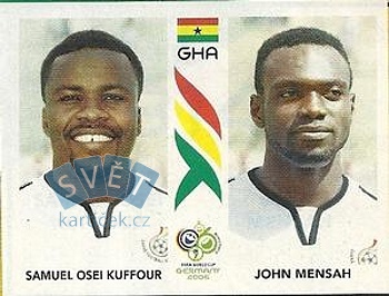 Samuel Osei Kuffour/John Mensah Ghana samolepka Panini World Cup 2006 #314