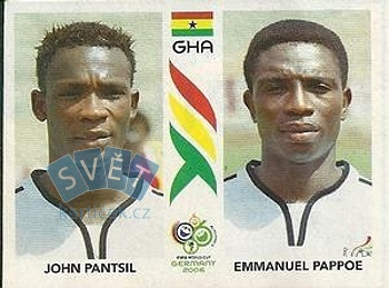 John Pantsil/Emmanuel Pappoe Ghana samolepka Panini World Cup 2006 #315