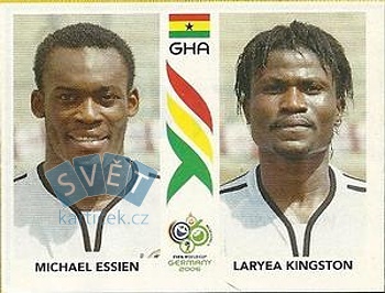 Michael Essien/Laryea Kingston Ghana samolepka Panini World Cup 2006 #317
