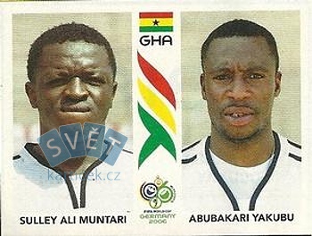 Sulley Ali Muntari/Abubakari Yakubu Ghana samolepka Panini World Cup 2006 #318
