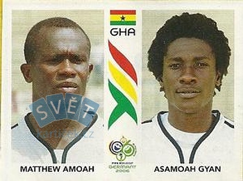 Matthew Amoah/Asamoah Gyan Ghana samolepka Panini World Cup 2006 #319