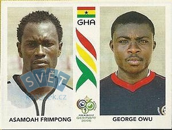 Asamoah Frimpong/George Owu Ghana samolepka Panini World Cup 2006 #320