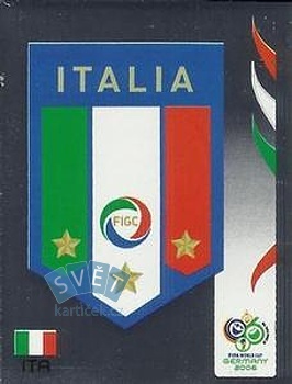 Team Emblem Italy samolepka Panini World Cup 2006 #322