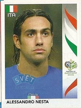 Alessandro Nesta Italy samolepka Panini World Cup 2006 #326