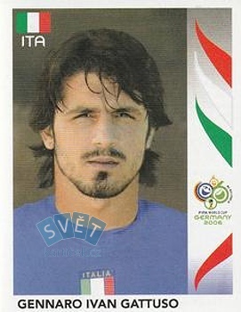 Gennaro Ivan Gattuso Italy samolepka Panini World Cup 2006 #332